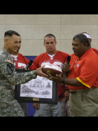 Visit to Ft. Leavenworth especially meaningful for Chiefs Crennel, LBs Campbell and Johnson