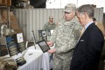Secretary of the Army John McHugh spent the afternoon of Jan. 15, 2013, gaining a...