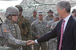 Secretary of the Army John McHugh was briefed on how the Fires Center of Excellence...