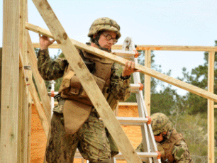 Photo, service members utilizing DLA Troop Support supplies