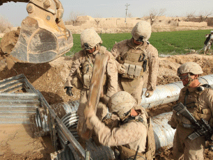 Photo, service members utilizing DLA Troop Support supplies