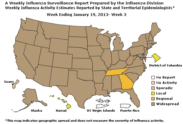 CDC: Weekly Influenza Surveillance Report Prepared by the Influenza Division