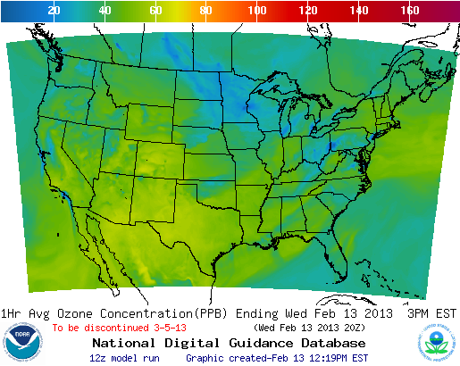 Graphic of Air Quality Forecast Guidance for the CONUS