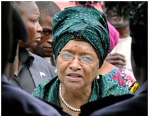 Liberian President Ellen Johnson Sirleaf Thanks AFL Soldiers and their Families