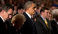 President Obama mourns the victims lost at the Sandy Hook Vigil in Connecticut