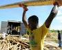 Man prepares building materials, Haiti © USAID Images