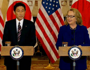 Secretary Clinton Meets Foreign Minister Kishida