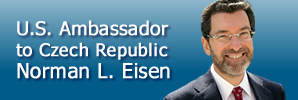 Ambassador Norman L. Eisen (Graphic U.S. Embassy Prague)
