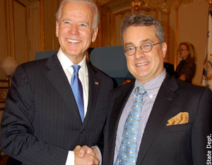 Ambassador Killion with Vice President Joe Biden (State Dept) 