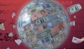 Currency ball with currency 