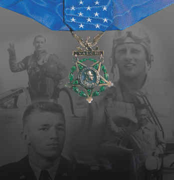 Medal of Honor Panel in the Korean War Gallery, in the National Museum of the United States Air Force (Air Force Photo).