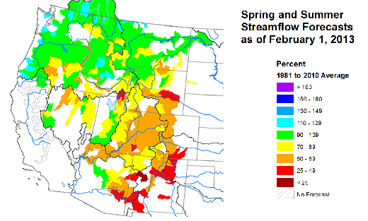 Feb 2013 Water Supply Forecast