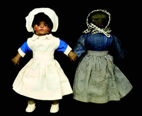 Pictures of two dolls.