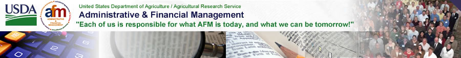 U S D A Agricultural Research Service - Administrative and Financial Management Staff