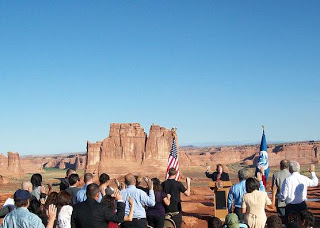 Photo added October 12: A naturalization ceremony held at Arches National Park in September 2010