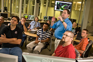 NWC Meteorologists working in the Hazardous Weather Testbed