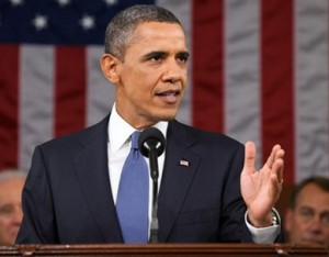 Presidente Obama durante su discurso 2013 sobre el Estado de la Unión (Casa Blanca)