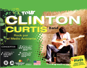 Afiche del Tour de la "Clinton Curtis Band"