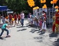 Kids playing at Uni Mobile Library opening on July 17, 2012