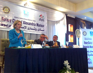 U.S. Ambassador Ann Patterson in Menya Primary School