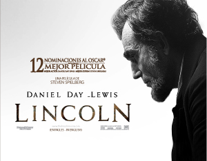poster promocional de la película Lincoln
