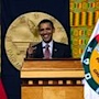 President Obama during his remarks in Ghana
