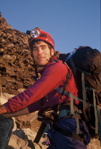 Senator Mark Udall Climbing a Mountain