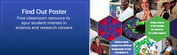 Find Out Poster: Free classroom resource to spur student interest in science and research careers
