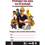 Afiche para Actividades sobre la Protección de los Ojos en el Trabajo (Eye Safety at Work Event Poster)