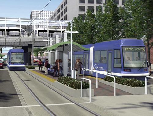 Charlotte Streetcar rendering