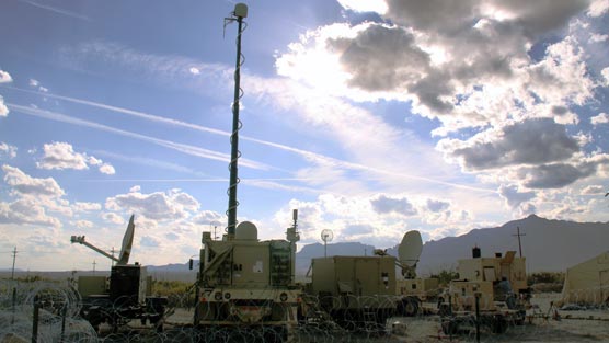 Warfighter Information Network-Tactical equipment is pictured at White Sands Missile Range, N.M., in preparation for the Army's Network Integration Evaluation 12.1.