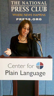 Kathryn Catania speaks on plain language