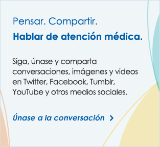 Siga, únase y comparta conversaciones, imágenes y videos en Twitter, Facebook, YouTube y otros canales de comunicación social