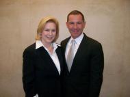 Senator Gillibrand with Joe Solomnese, President of the Human Rights Campaign 