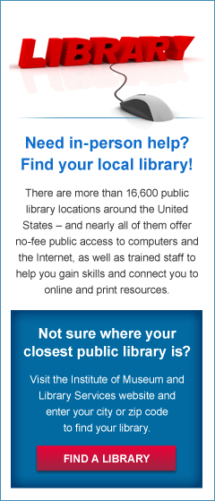 library finder button