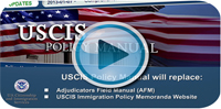 USCIS Policy Manual - Video