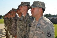 Seventeen Soldiers from the Florida National Guard's 53rd Infantry Brigade Combat Team received the Expert Infantryman Badge during a ceremony at Camp Blanding Joint Training Center, July 22, 2011. The 53rd IBCT is conducting EIB testing for the first time in more than 20 years. Photo by Debra Cox