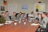 The Honorable Thomas R. Lamont, Assistant Secretary of the Army (Manpower and Reserve Affairs), who is responsible for the supervision of the manpower, personnel and reserve component affairs for the Department of the Army received a command briefing at the organizationâs headquarters in the historic St. Francis Barracks in St. Augustine, Fla. Photo by Debra Cox