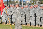 Soldiers from the Florida Army National Guard's 1st Battalion, 265th Air Defense Artillery Regiment, gather during a welcome home ceremony in Daytona Beach, Fla., Nov. 21, 2011. Nearly 200 members of the unit returned home Nov. 20 from a year-long deployment to the National Capital Region in support of Operation Noble Eagle. The Soldiers were deployed to the Washington, D.C. area to provide ground-based air defense for the region. Photo by Master Sgt. Thomas Kielbasa