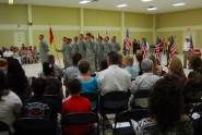 Florida National Guard leaders honored Soldiers from the 221st Ordnance Detachment and their families during a deployment ceremony at Camp Blanding Joint Training Center, May 18, 2012.