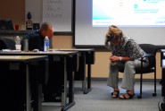 Participants conduct a role-playing exercise during a recent Applied Suicide Intervention Skills Training (ASIST) workshop in St. Augustine, Fla., Aug. 23, 2012. For the first time, the Florida National Guard invited civilian first responders to participate in the training to build relationships and share experiences and lessons learned.