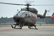 An LUH-72 helicopter from the Florida Army National Guard's B Company, 2nd Battalion, 151st Aviation Regiment (Security and Support), returns to Cecil Commerce Center in Jacksonville, Dec. 7, 2012, following a 10-month deployment to the Rio Grande Valley in Texas. The unit conducted aerial reconnaissance and security operations as part of Task Force Libertyâs Southwest Border Security mission. The unit was supporting U.S. Customs and Border Protection along the U.S.-Mexico border in southern Texas. Photo by Master Sgt. Thomas Kielbasa