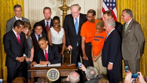 President Obama signs MAP-21 into law on July 6, 2012