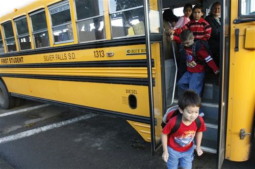 Kids on bus