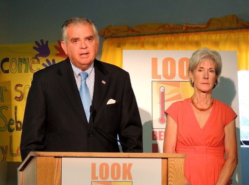 Secretaries LaHood and Sebelius; photo courtesy Drew Hansen