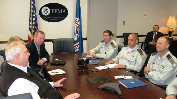 Washington, D.C., March 19, 2012 -- FEMA Administator Craig Fugate meets with Israeli Home Front Commander Maj. Gen.Eyal Eizenberg. The meeting focused on national preparedness and developing resilient communities and families.