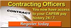 Contracting officers now have access to CAPSW pay history 24/7.