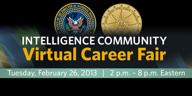 Attend the Fourth Annual Intelligence Community Virtual Career Fair