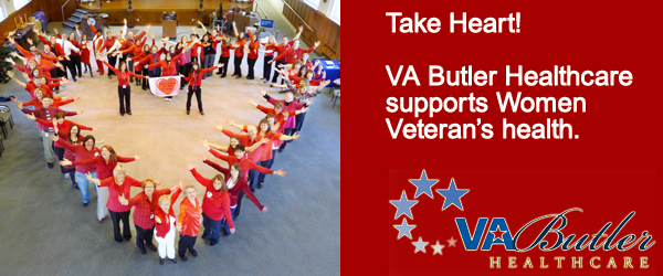 VA Butler Healthcare Goes Red for Women Veterans' Heart Health!
