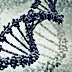 Digital illustration of DNA strands.